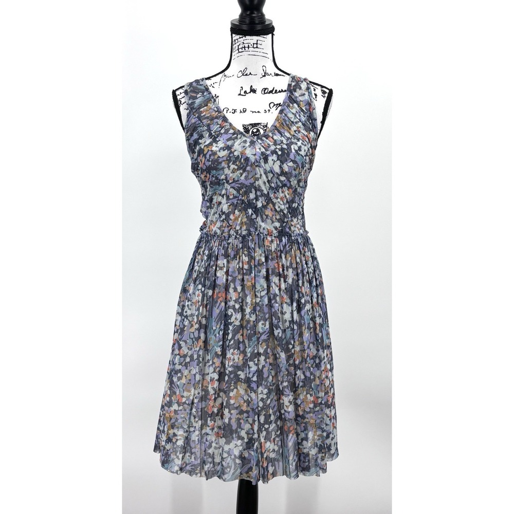 Weston Wear Dress Size Medium Floral Sleeveless Fit & Flare Lined Knee Length